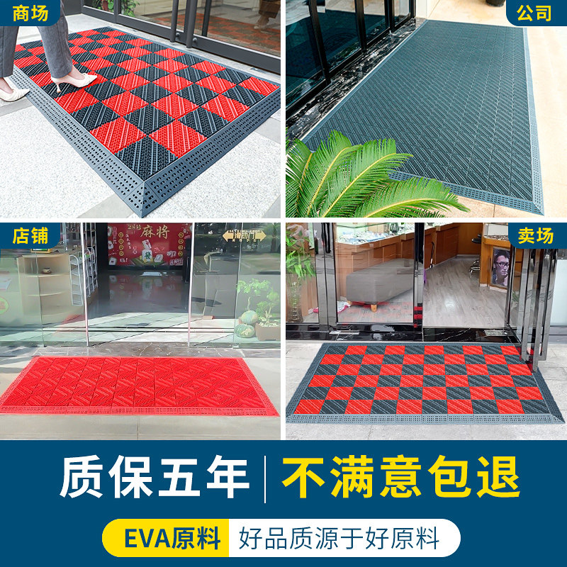 户外门口防水防滑地垫室外庭院拼接脚垫塑料镂空门垫商用进门地毯