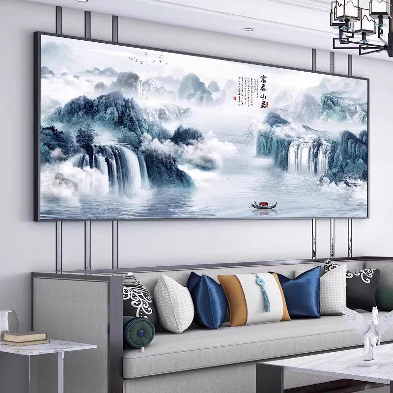 新款十字绣富春山居图2024线绣客厅大幅山水画风景中式手工自己绣