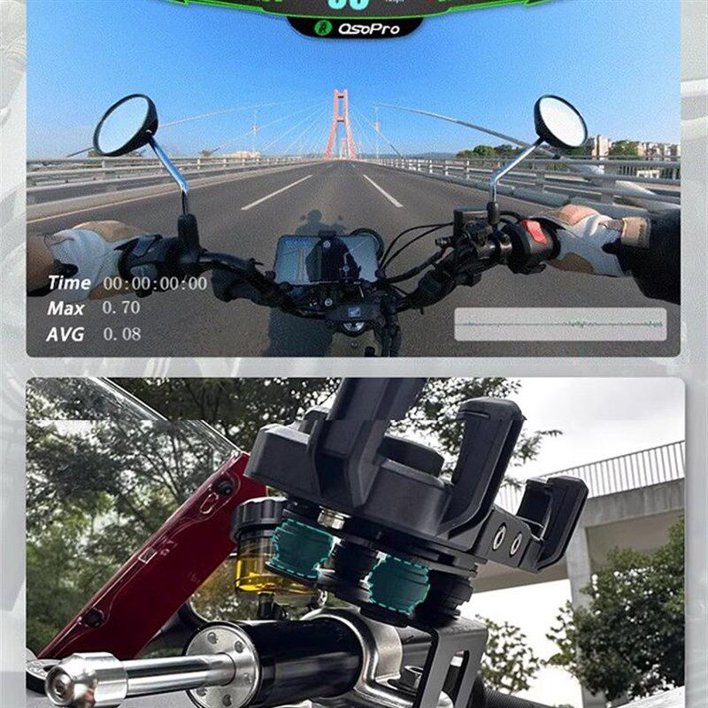 适用钱江赛600RS减震手机支架摩托车导航支架可旋转防震防止震坏