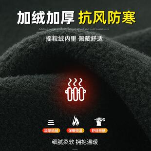 战术手套加绒保暖全指男式防风户外骑行健身滑雪防滑可触屏秋冬季