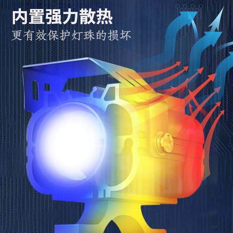 电动摩托车大灯改装LED外置超亮电瓶车灯自行车三轮强光透镜射灯