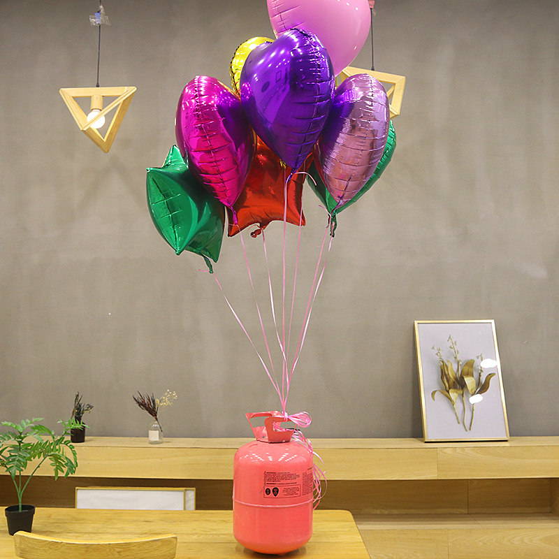 气球100球氦气安全罐瓶生日派对装饰结婚房布置升空气 家用飘空球