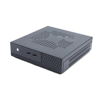 联达T45迷你机箱HTPC台式小型电脑主机箱风冷工控家用办公ITX机箱