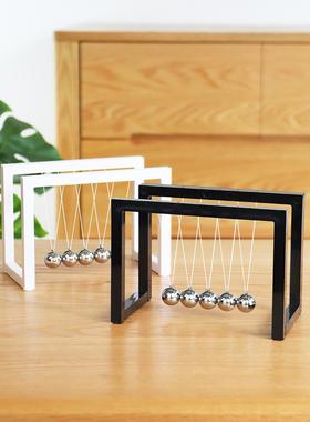 牛顿摆球不永动金属办公室减压创意简约现代家居桌面装饰品小摆件