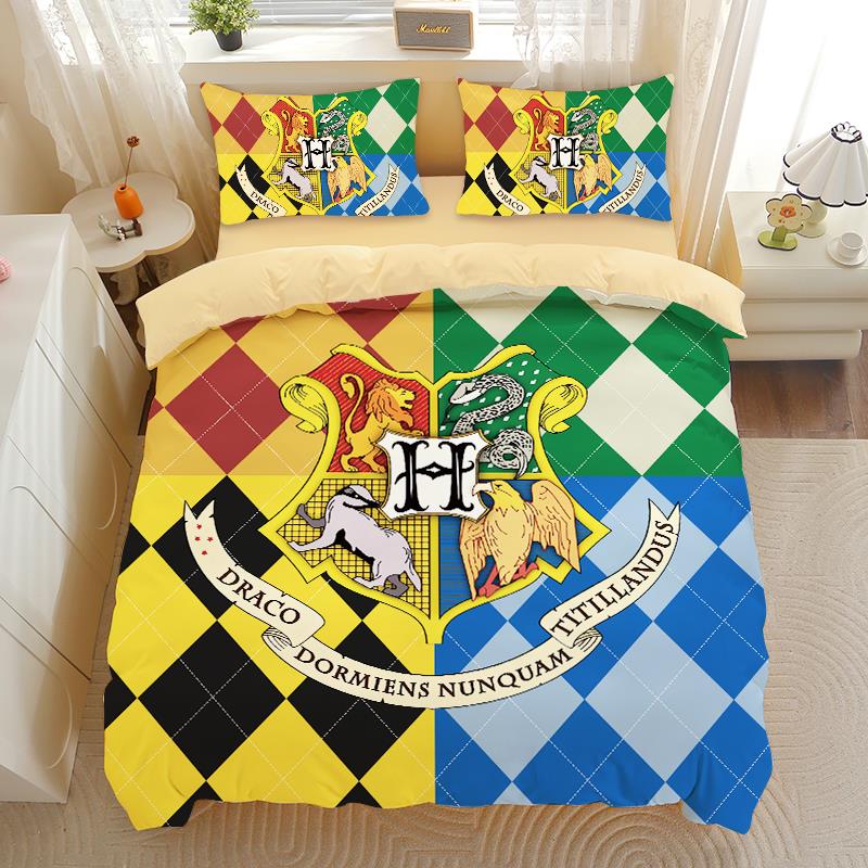 哈利波特四件套锦棉女生宿舍被套hp电影校徽床上用品0.9床磨毛
