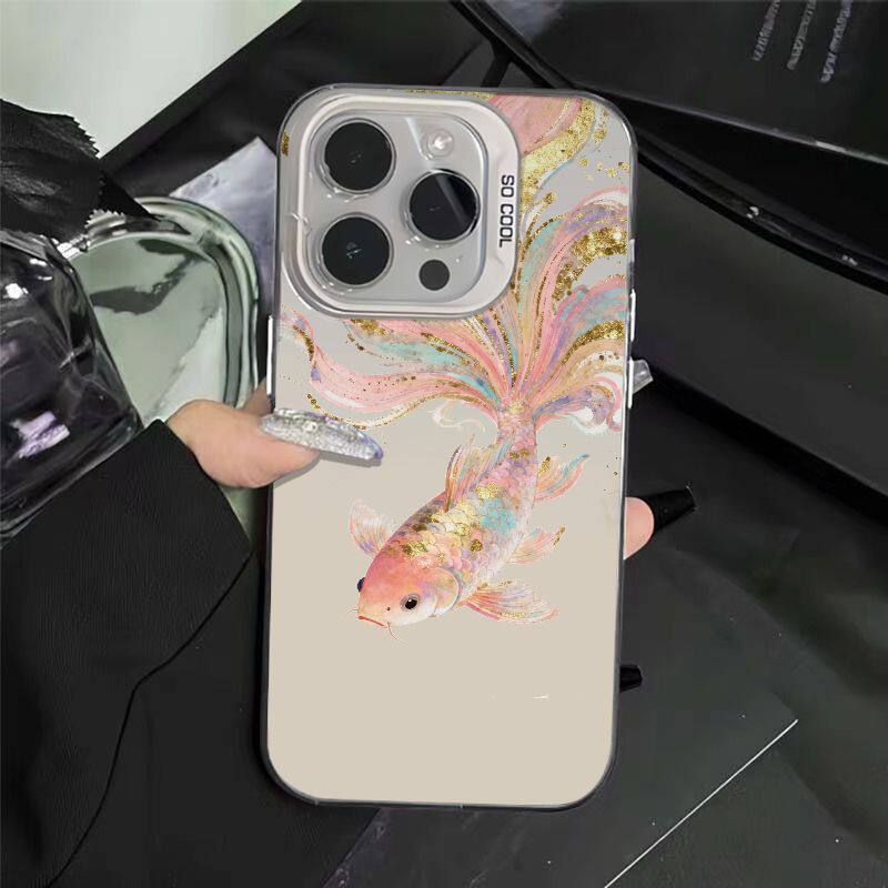 彩色锦鲤适用iphone17手机壳