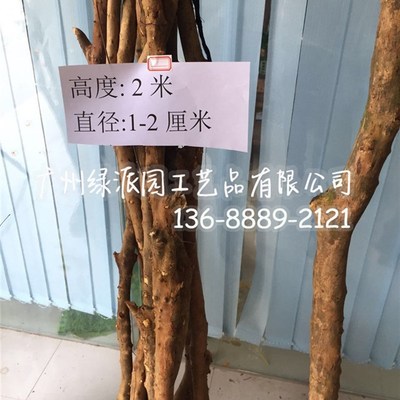 干树枝 干枝艺术枯枝枯木树干天然去皮本色摆件造型黄木树枝