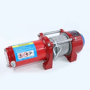 12v24v电动绞盘车载小吊机电动葫芦越野汽车牵引自救车载汽车绞盘