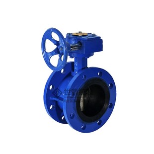 WCB气动法兰蝶阀三偏心 铸铁中线蝶阀门 对夹手动蝶阀D341X 16P