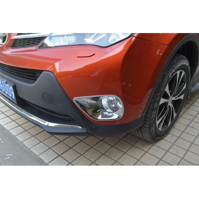 适用于14-15款RAV4前后雾灯框罩rav4前后保险杠大灯尾灯装饰亮条