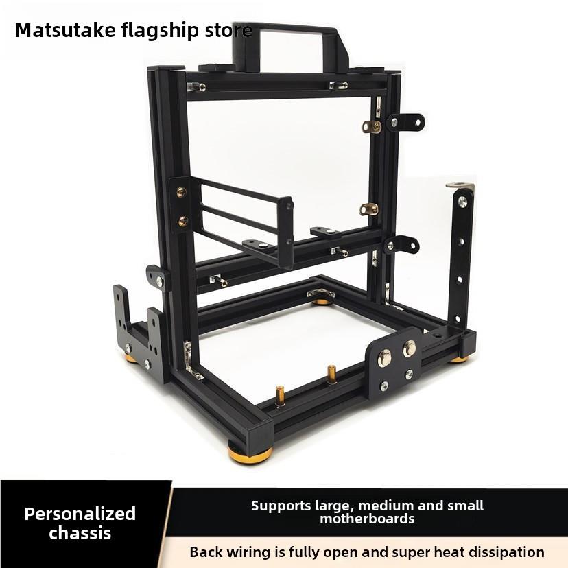 宋聪宁开箱矩阵电脑机箱机箱机架铝合金Atx创意时尚Itx桌面水冷却