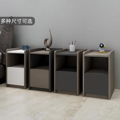 床头柜实木板极窄小型迷你25/35/40/45公分卧室30cm宽咖啡色