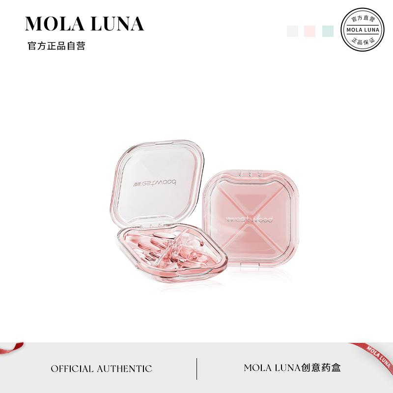 MOLA.Westwood.轻奢四格药盒专业储药盒7天密封防潮分药盒| 如依