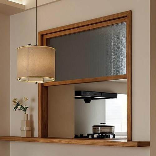 原木风室内上提拉窗户实木中古风上推窗压花玻璃折叠式窗悬停木窗