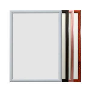 开启式铝合金海报框电梯广告框制度框文化墙宣传框原木挂墙定制