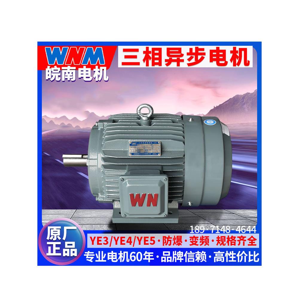 安徽皖南电机0.75/1.1/1.5/2.2/3/4/5.5/7.5kw三相异步电动机380V