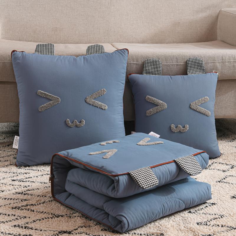 抱枕被子两用四季汽车载办公室午睡枕头靠枕靠垫折叠空调毯二合一