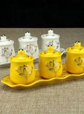 陶瓷供杯 水杯观音杯仙家杯道家水杯三连杯酒杯财神杯大悲水摆件