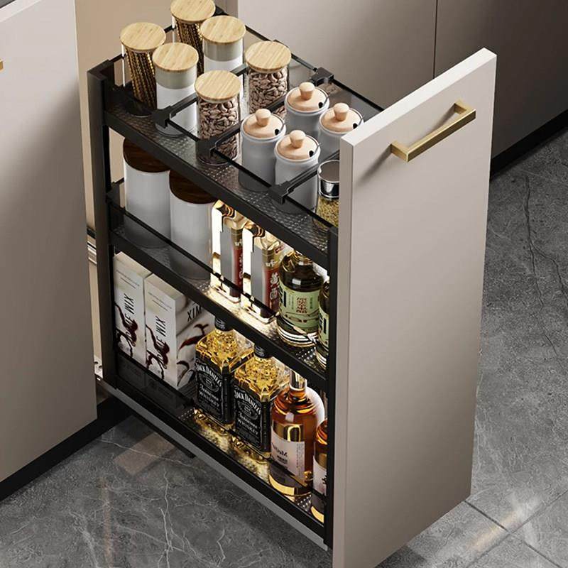 浅拉篮300 350 400深250调味篮150窄小200拉拦450夹缝整体橱柜抽