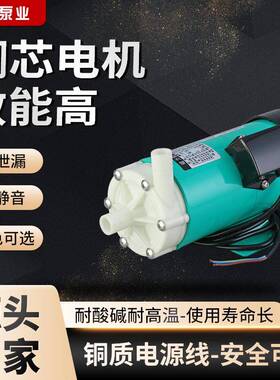 现货mp-40r旧款耐酸碱磁力泵化工药物卧式微型工程塑料驱动循环泵