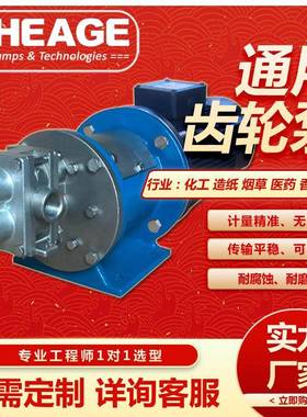 双至SHEAGESE-H1FS6PEE000000US高压聚合物医药化工不锈钢齿轮泵