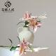 家居装 高品质大百合彷真花 eva假花束法式 饰摆件拍摄道具花艺配花