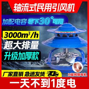 200w烟囱引风机抽烟机农村烟囱新型引风机柴火炉耐高温排烟防倒烟