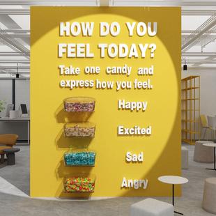 办公室墙面装 饰企业文化茶水间氛围布置贴英文教室能量补给站糖果
