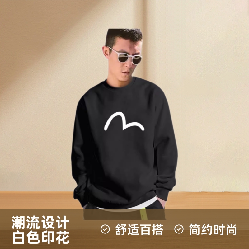 陈冠希卫衣男潮牌黑色休闲