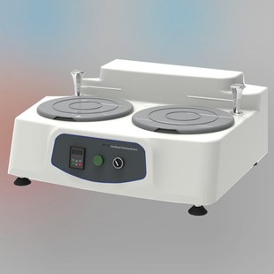 金相研磨抛光半自动磨抛头 台式 2B双盘无级变速金相试样磨抛机