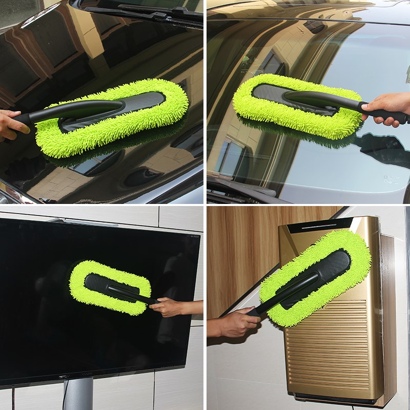 汽车雪尼尔除尘掸子车用清洁灰尘掸车软毛洗车刷子毛刷擦车可拆卸