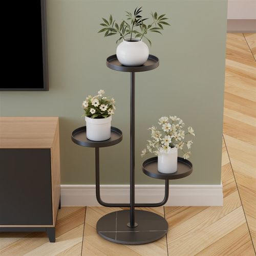 轻奢多层花架子客厅落地式阳台卧室内植物架绿萝错层花盆架省空间