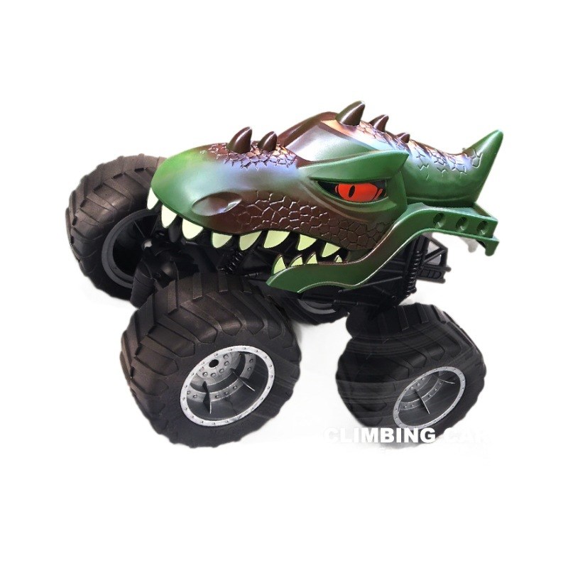 美致恐龙中文鲨鱼造型恐龙遥控RC越野攀爬车儿童恐龙模型车