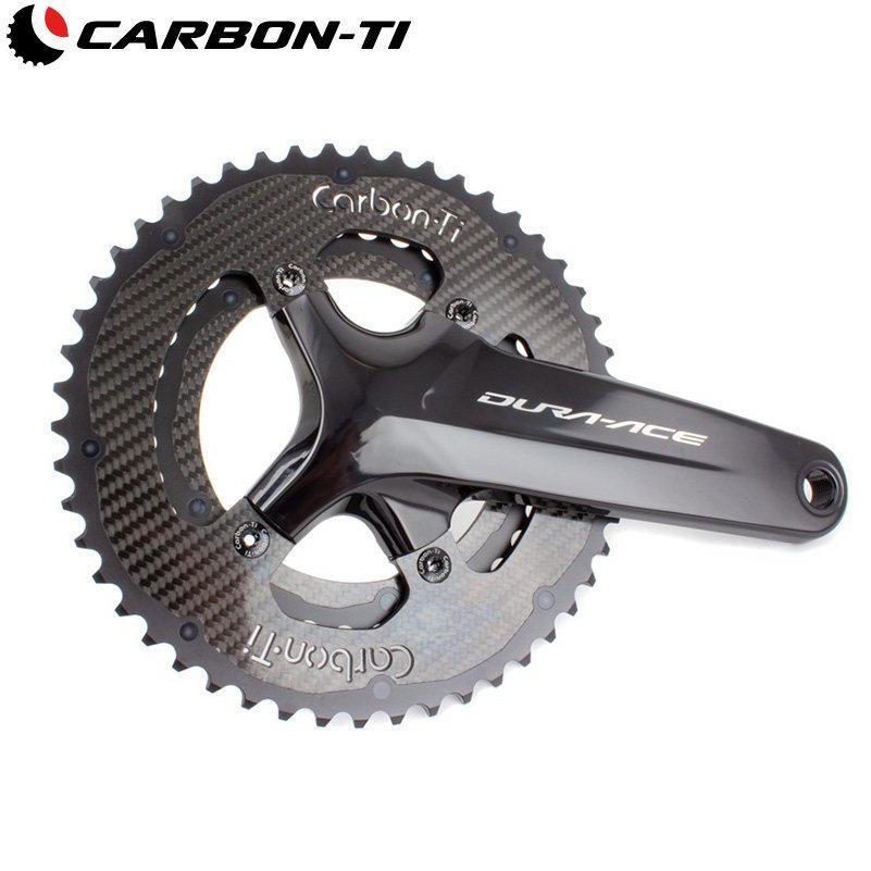 X-CarboRing自行车牙盘片 34T BCD110x5 盘片螺丝配件 Carbon-Ti