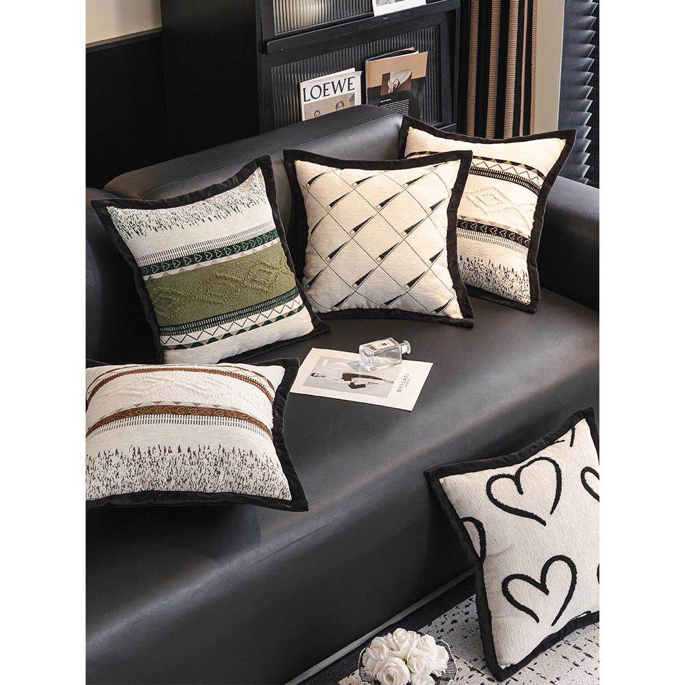 简约轻奢抱枕靠枕北欧风高级感布艺床上客厅沙发抱枕套靠垫含芯