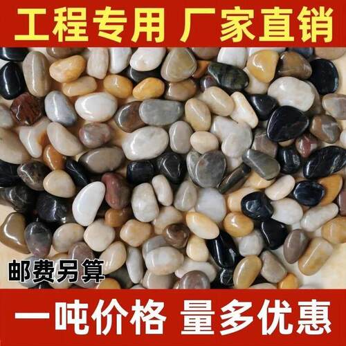云南鹅卵石铺路铺地庭院花园造景天然大小石头雨花石原石鹅软暖石