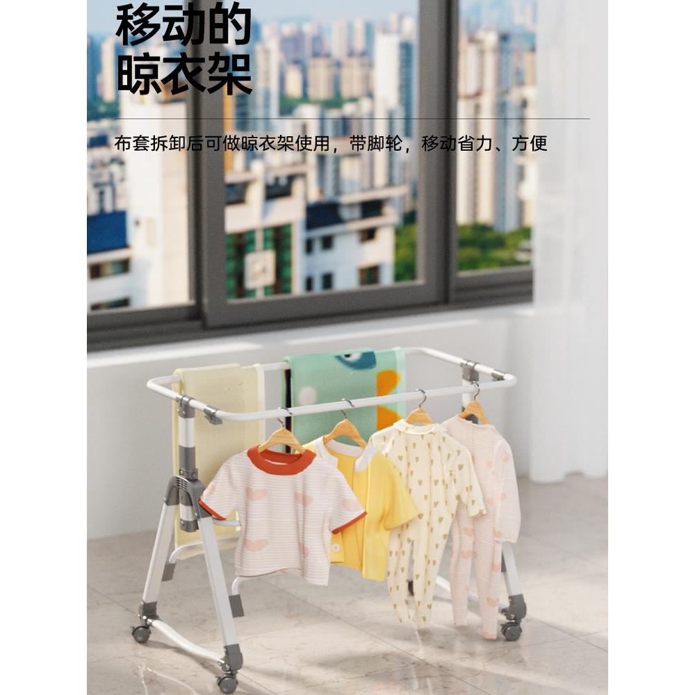 多功能可移动折叠婴儿床便携式婴儿床欧式升降式拼接新生儿睡眠篮