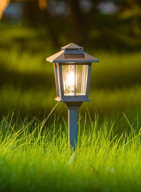 ume新中式太阳能地插灯花园庭院草坪灯户外防水古典led室外插地埋