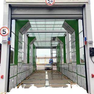 冬季 煤礦 電廠 用龍門全封閉智能洗車機 風機烘干 保溫正常使用