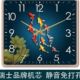饰创意时尚 饰客厅方形石英钟现简约挂钟客厅静音装 家用时 装 新款