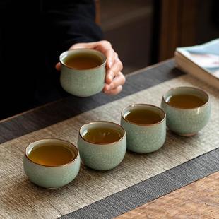 精工修脚冰花主人杯单杯开片个人专用茶杯陶瓷品茗杯功夫茶盏家用