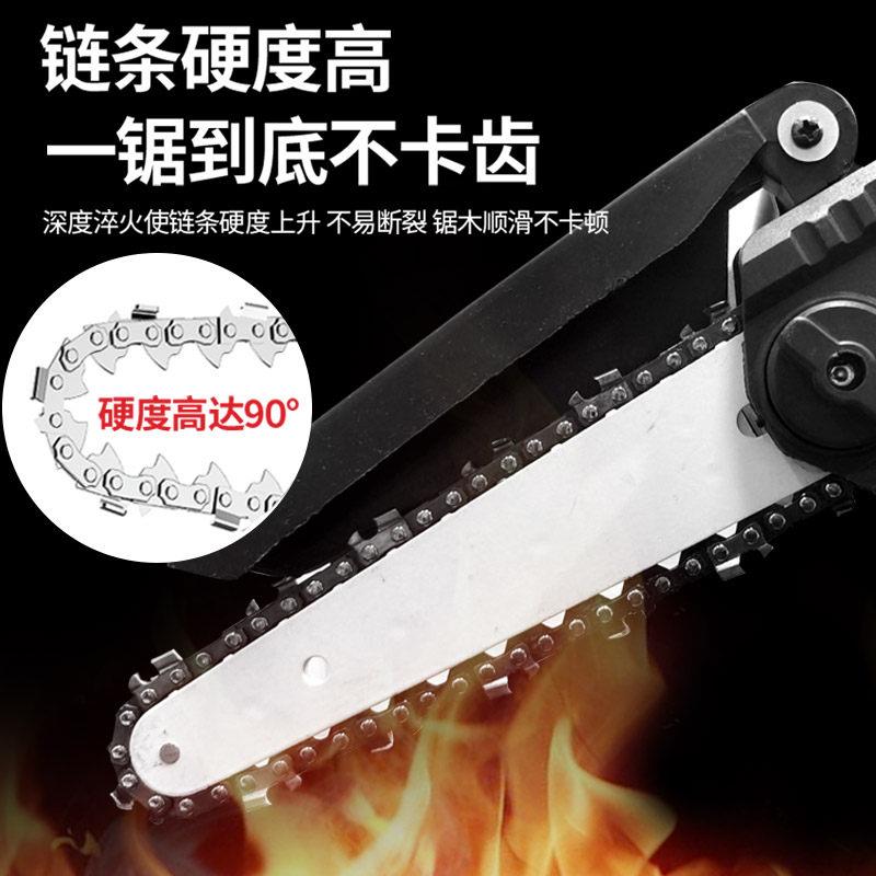 易博电锯家用小型手持锂电锯材神器电动伐木锯充电式电链锯220v