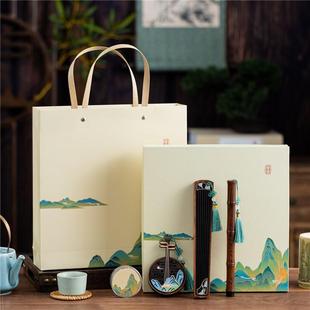 木质创意香插乐器中国风礼品室内家用便携熏香炉实木香炉套装
