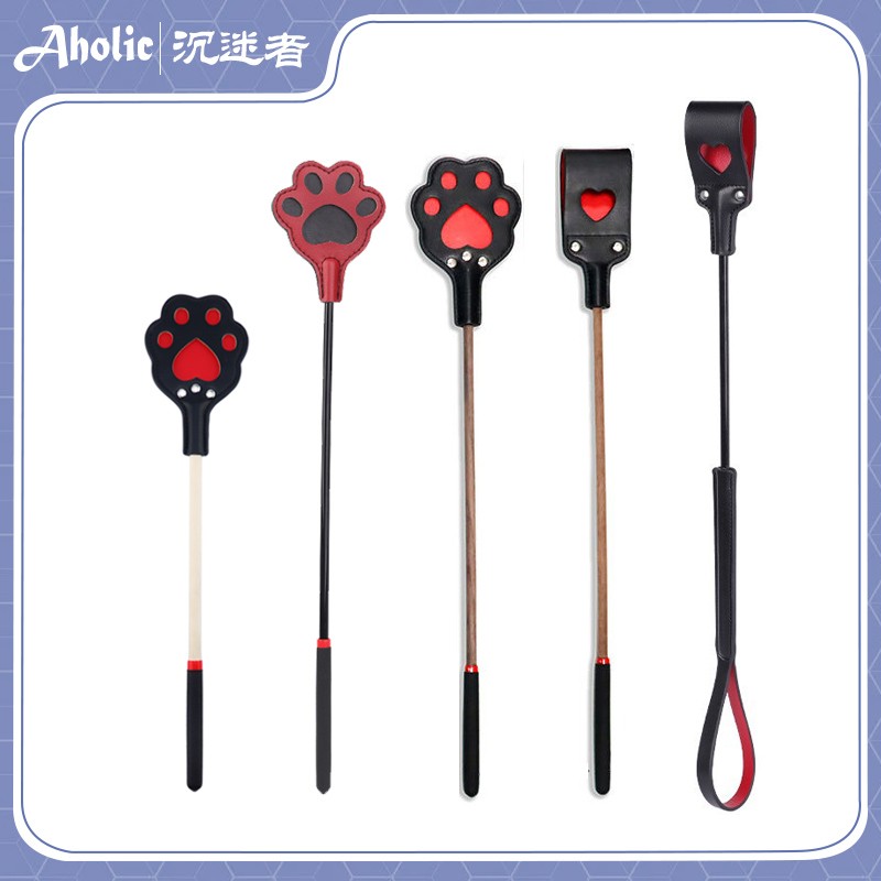SP猫爪拍马鞭双层皮拍小圈实践工具皮鞭爱心镂空拍子