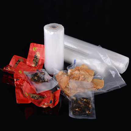 食用级28x500卷袋密封纹路食品袋真空真空机包装袋供应