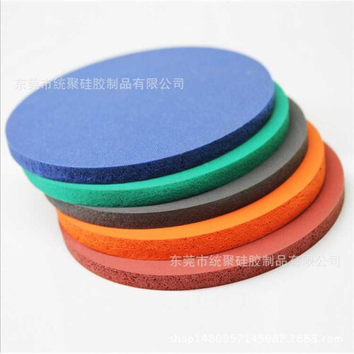 红色/蓝色/灰色/白色/黑色硅胶发泡板/发泡垫/海绵板