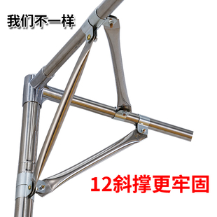 蚊帐支架三门不锈钢家用防蚊蚊帐宫廷1.2m1.5米1.8牢固耐用加粗