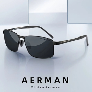 阿尔曼偏光太阳眼镜方框男女骑行防风墨镜高颜值开车专用防紫外线