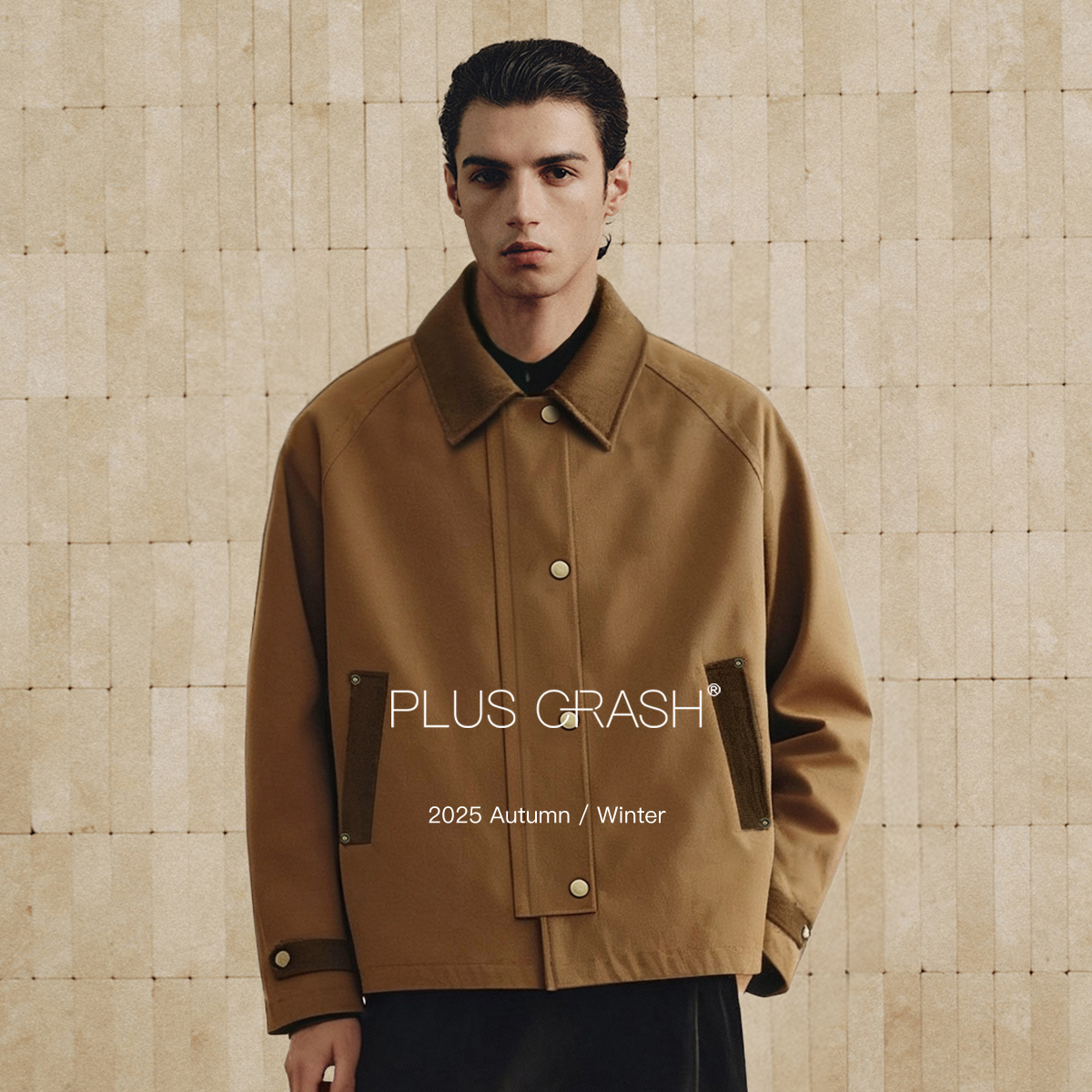 巴恩风户外老钱翻领工装羽绒服