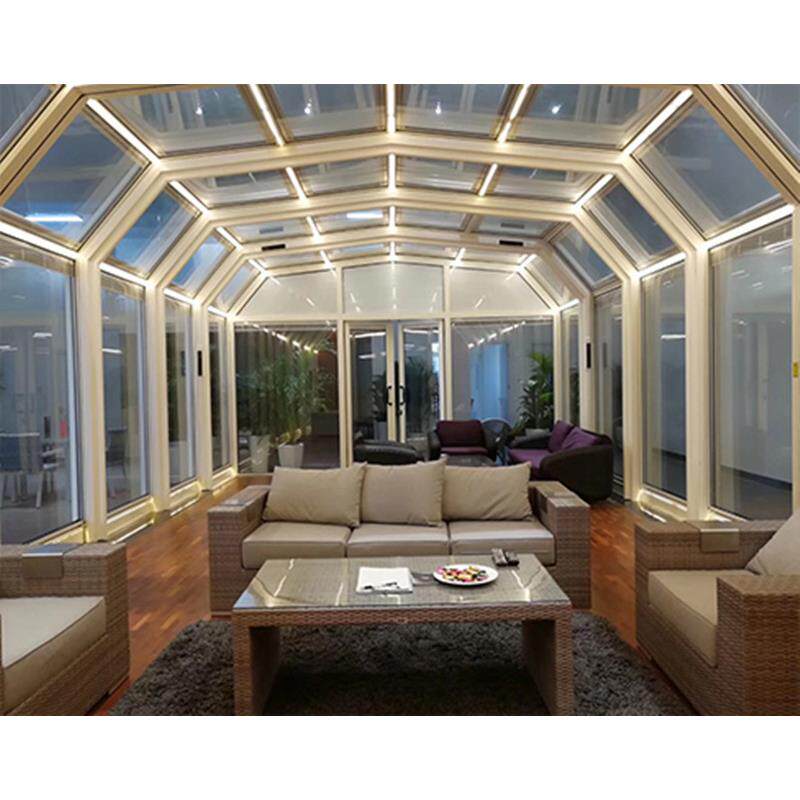 深圳可移动折叠阳光房定制断桥铝门窗铝合金封阳台钢化玻璃花房